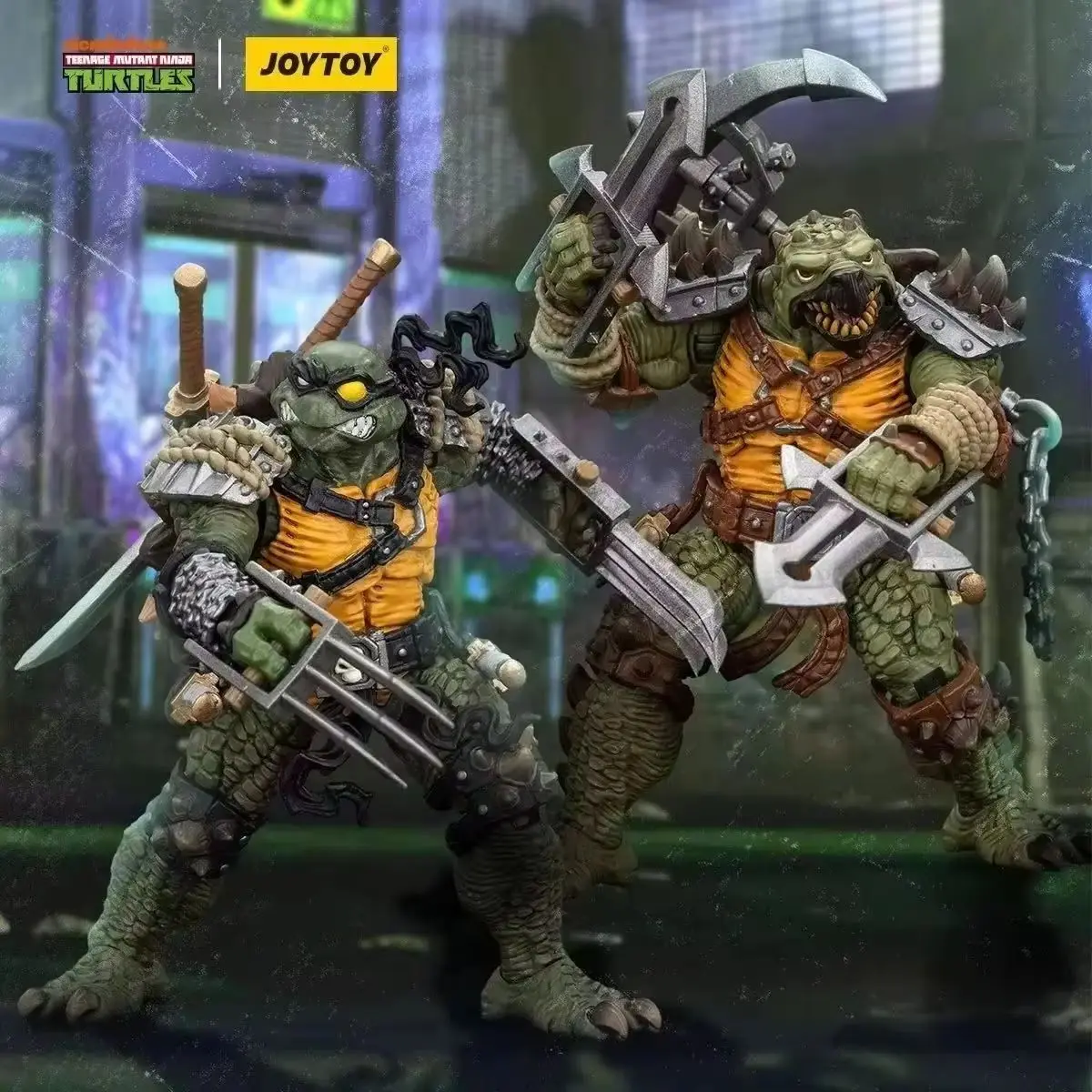 JOYTOY TMNT سلاش توكا شخصيات الحركة المجموعة الأصلية GK نموذج الديكور هدية مجموعات المرآب دمية