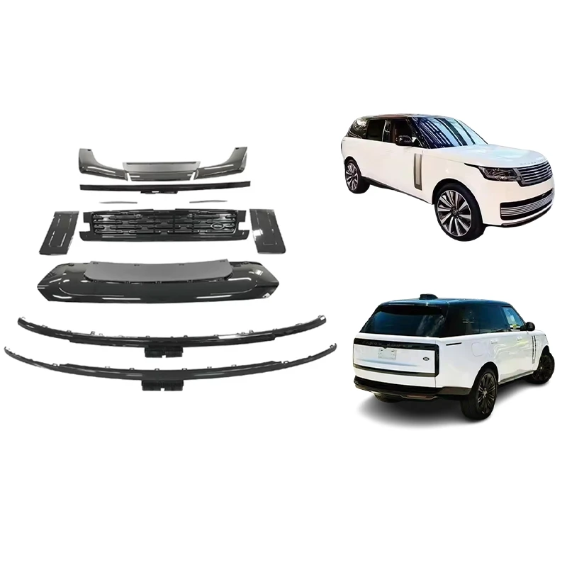 

Комплект обновления Land для Rover Range Rover 2024, черный блеск, бампер с высокой конфигурацией, переднее крыло, выпускное отверстие для воздуха, новый состояние