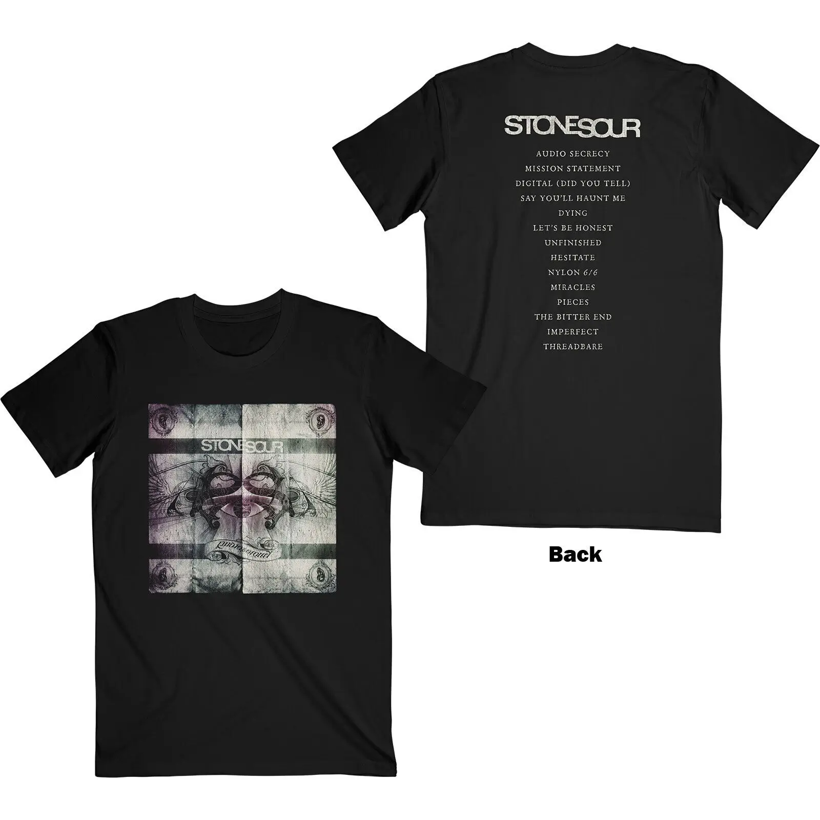 Stone Sour Audio Secrecy Square Official T Shirt Mens