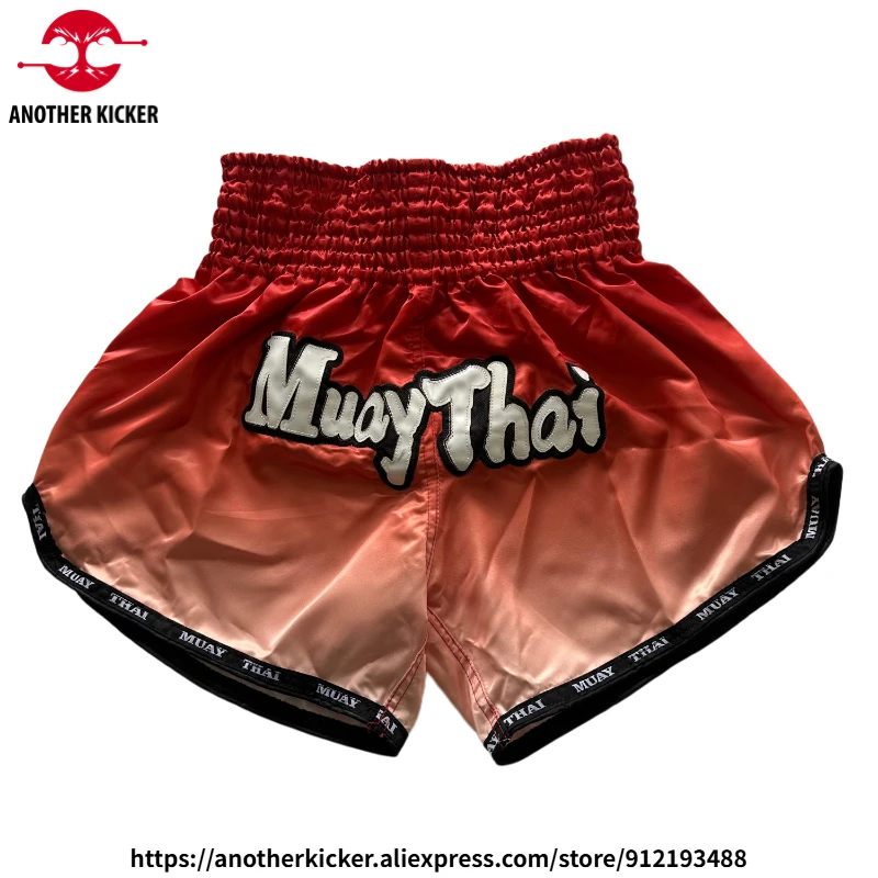 

Muay Thai Shorts Women Men Children Gradient Print Thai Boxing Shorts Breathable Fight Kickboxing Pants Wrestling MMA Clothing