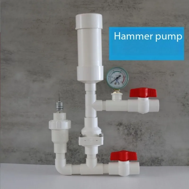 Fuel Free Electric Free Hydraulic Ram Pump High Lift Self Priming Water Pump For Mountain Area Forest Farm Irrigation System