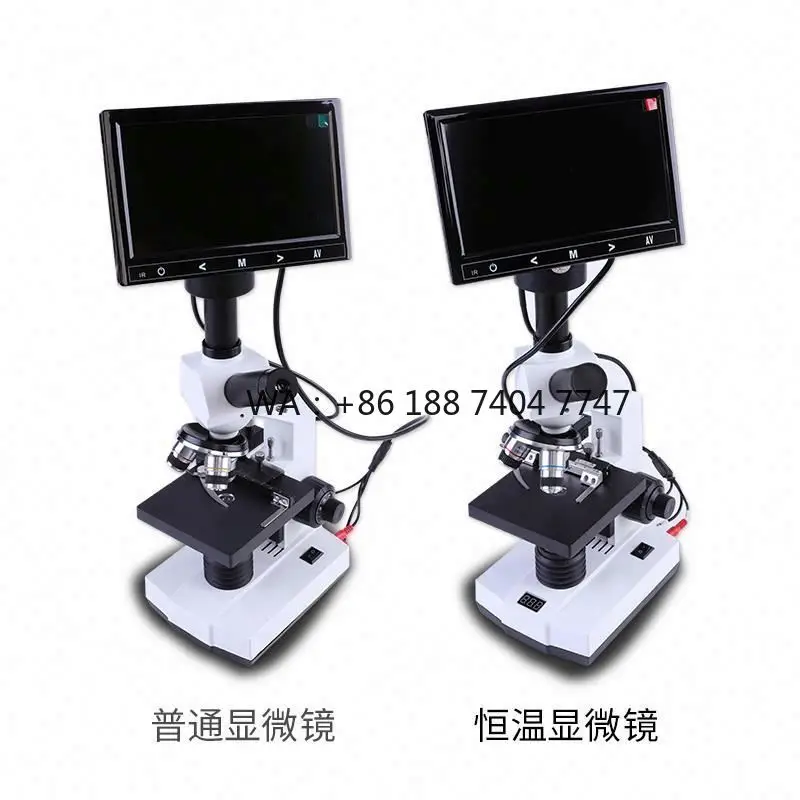 Potable Biology Microscope with Digital 9 inch LED Screen for Observing vet Sperm Cells Biomicroscope