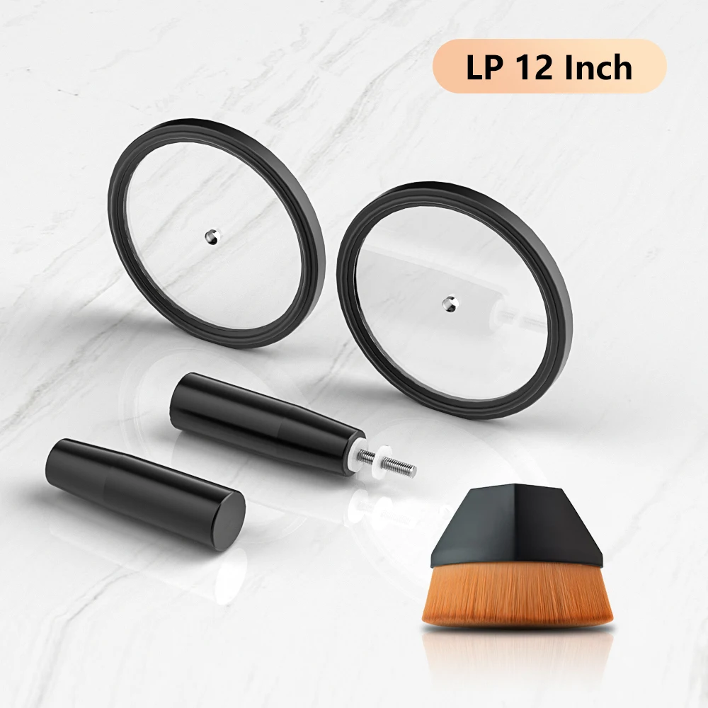 Vinyl Record Clean Brush 12 Inch LP Turntable Practical Fiber Brush for Vinyl Records EP CD Disk Accessories