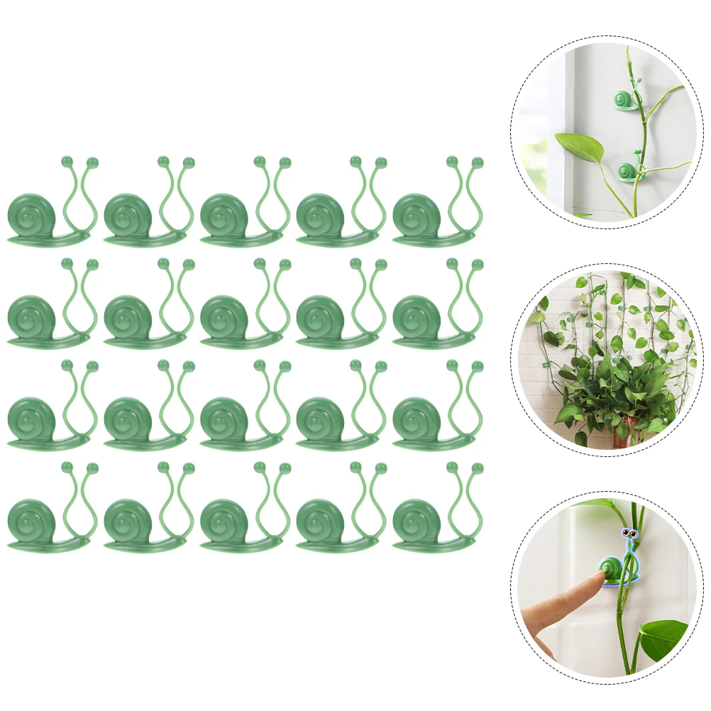 20 قطعة تسلق النبات جدار تركيبات كليب قابلة لإعادة الاستخدام البلاستيك دعم كليب لحديقة مكتب مطعم الديكور مقاطع جدار النبات #5