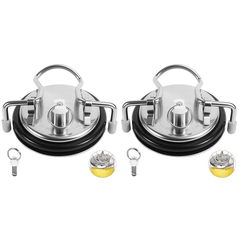 Y42A-2X Stainless Steel Corny Keg Carbonation Lid Carbonation Leak-Proof Corny Keg Lid For Corny Cornelius Keg