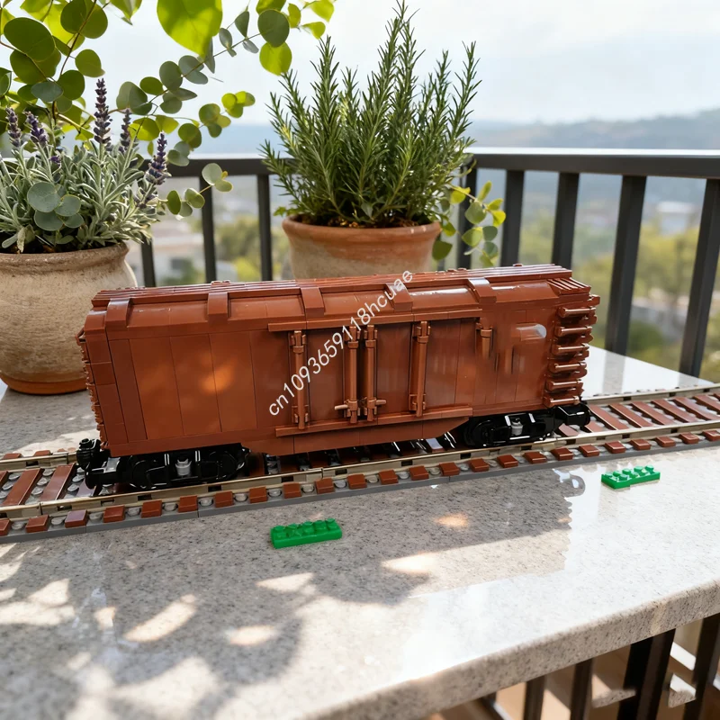 

388 шт. MOC поезд коробка автомобиль тренировочная модель строительные блоки строительная сборка DIY творческая идея рождественские подарки кирпичная игрушка для детей