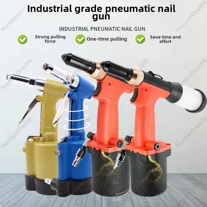 Pneumatic Nail Gun Hydraulic Industrial Grade Nail Tongs Stainless Steel Blind Rivet Machine Riveting Gun Three-claw Riveting To