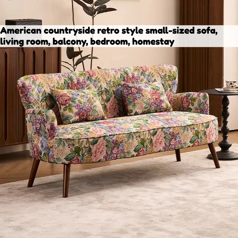 

Vintage Double Sofa Minimalist Comfortable 2 Seater Designer Lazy Nordic Apartment Sofa Luxury Bedroom Living Room Furniture