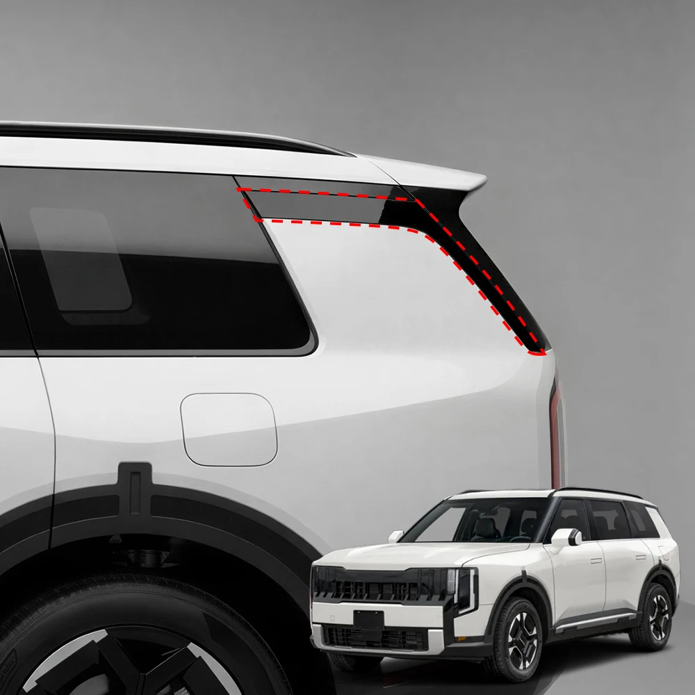 For Kia Telluride 2027 Car Tuning Black Car Window D-Pillar Decoration Covers Trim