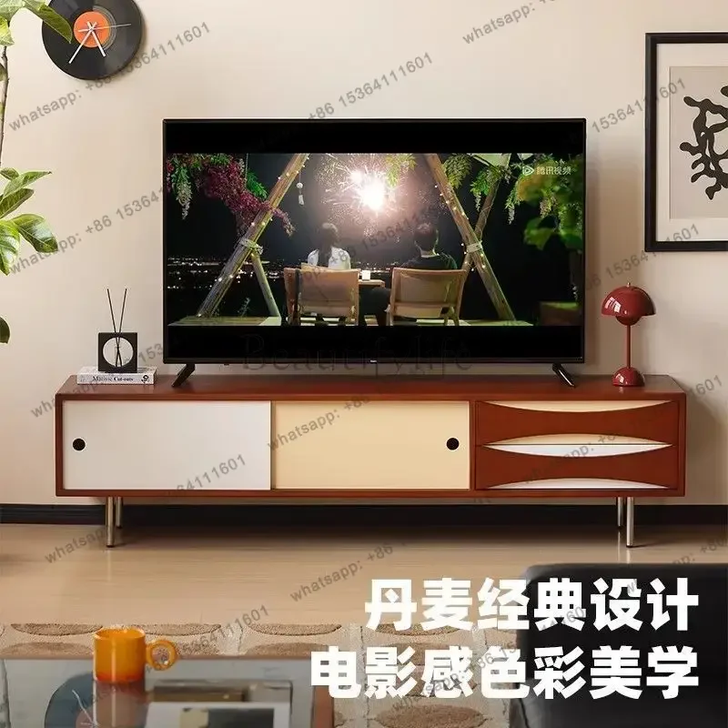 Best Sellers Chinese-style Solid Wood TV Stands Bauhaus Small-sized Living TV Stands Modern Simple Block Clash Home Furniture Ei