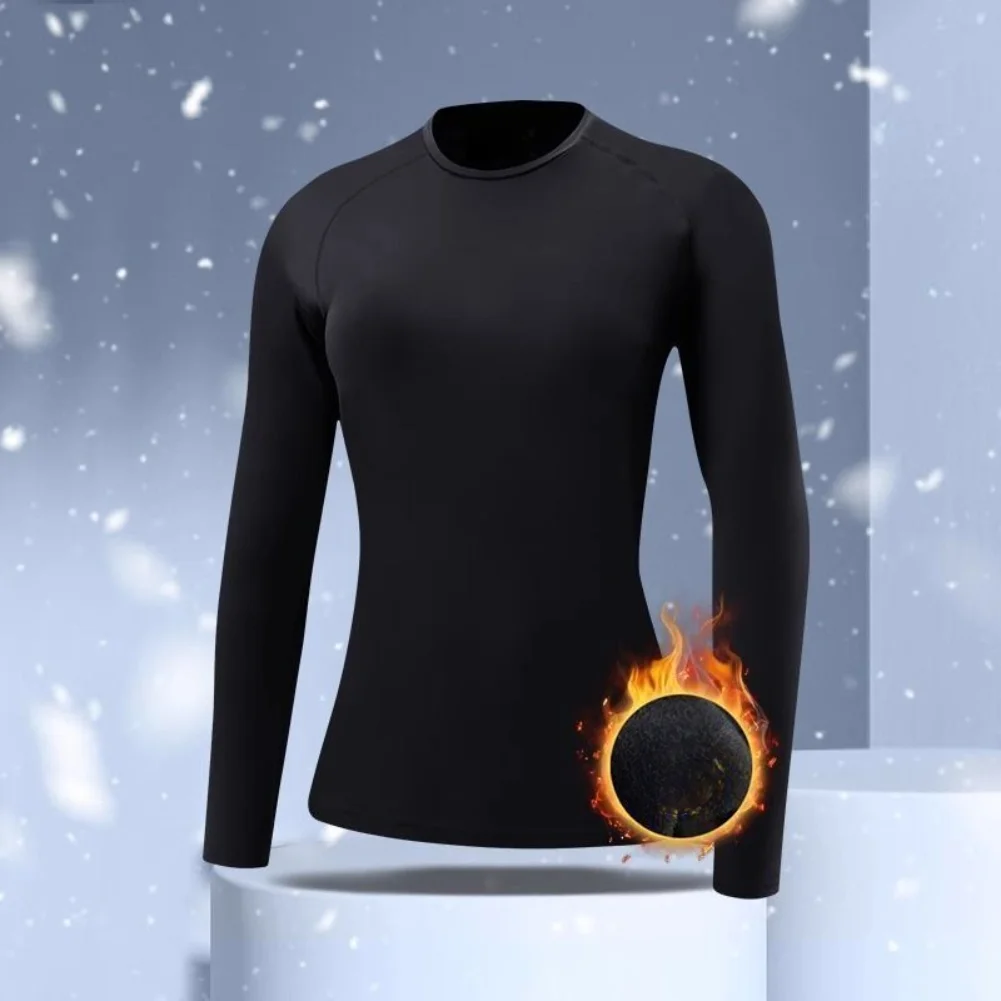 Men\\\'s Warm Base Layer Set Fleece Lined Thermal Underwear and Bottom for Motorcycle Riding Skiing Winter Outdoor Activities