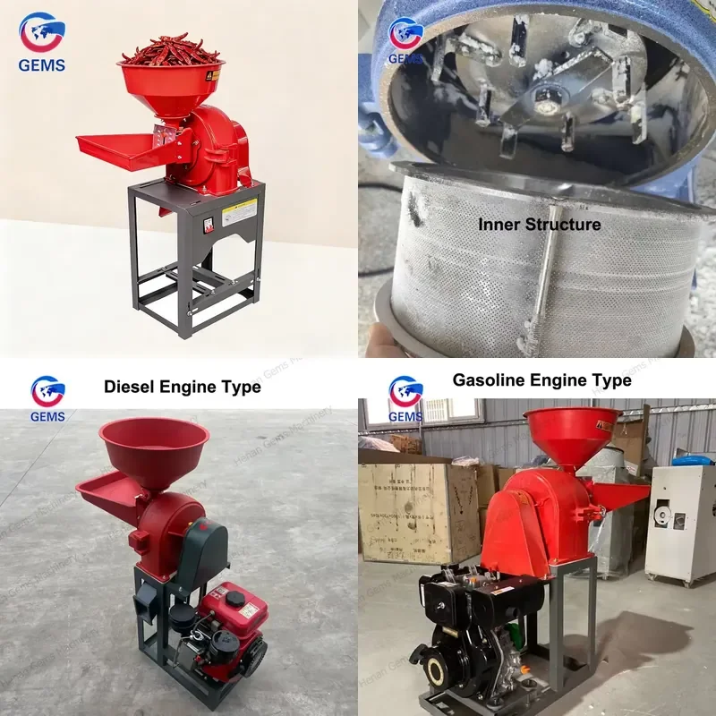 2026 CE Gold Metal Herb Grinder Wet and Dry Grinder Cassava Pulverizing Ginger Crusher Chili Turmeric Powder Grinding Mill