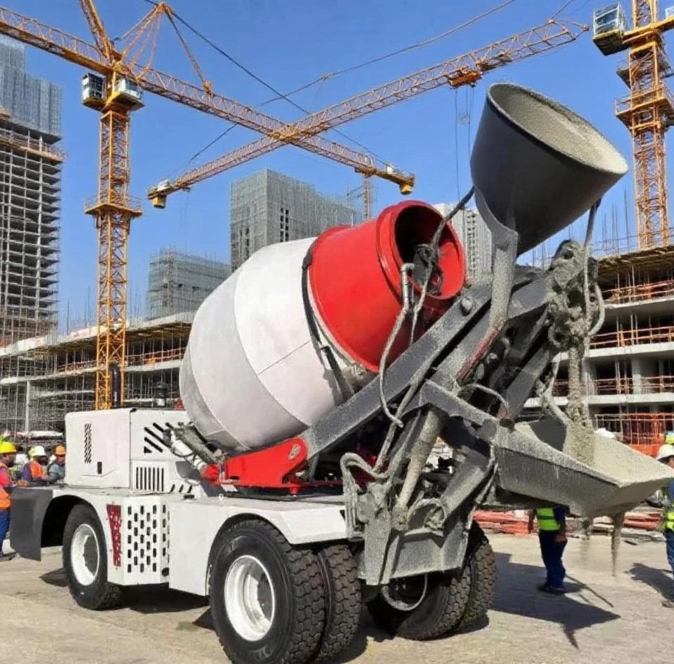 3.5 Cub Concrete Self Loading Mixer Truck Perfect For African Roads Strong Mixing Power Low Maintenance Cost