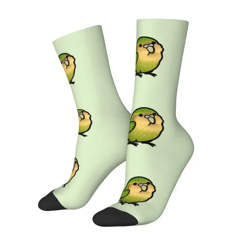 Chubby Kakapo Men's Crew Socks Unisex Cute 3D Printed Parrot Bird Dress Socks
