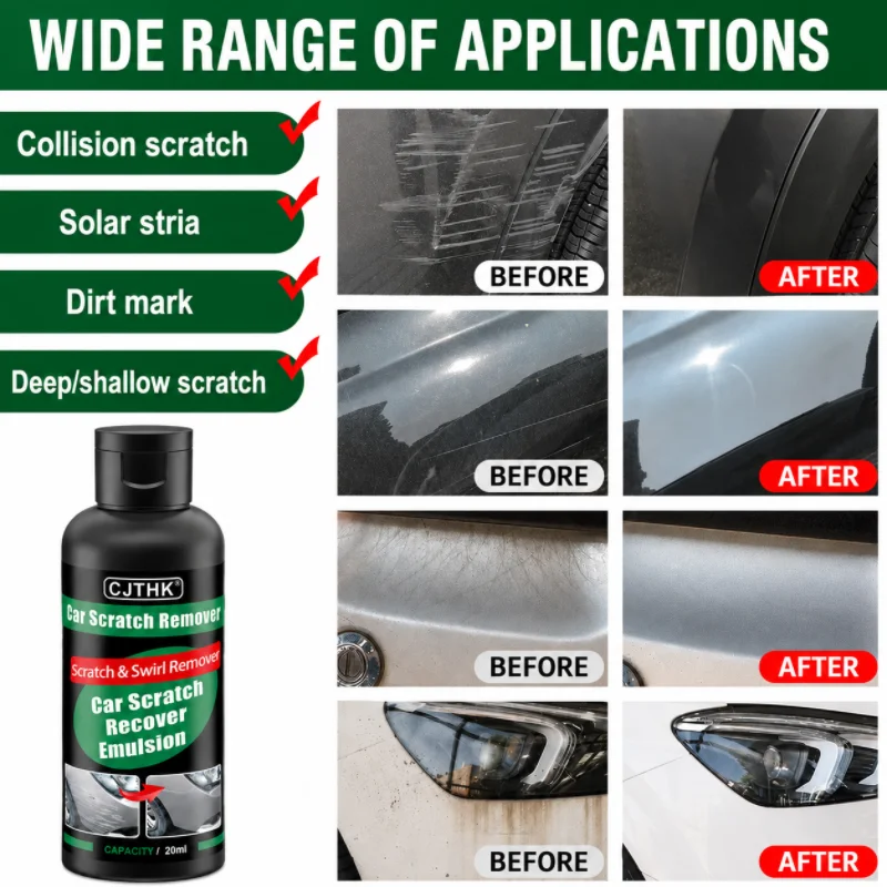 Car Scratch Remover Paint Care - Car Scratch Repair Polishing Wax Paste recension och pris