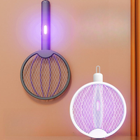 Electric Mosquito Killer 3-in-1 Fly Swatter Trap Electric Mosquito Swatter Adjustable Electric Mosquito Killer with Light Trap