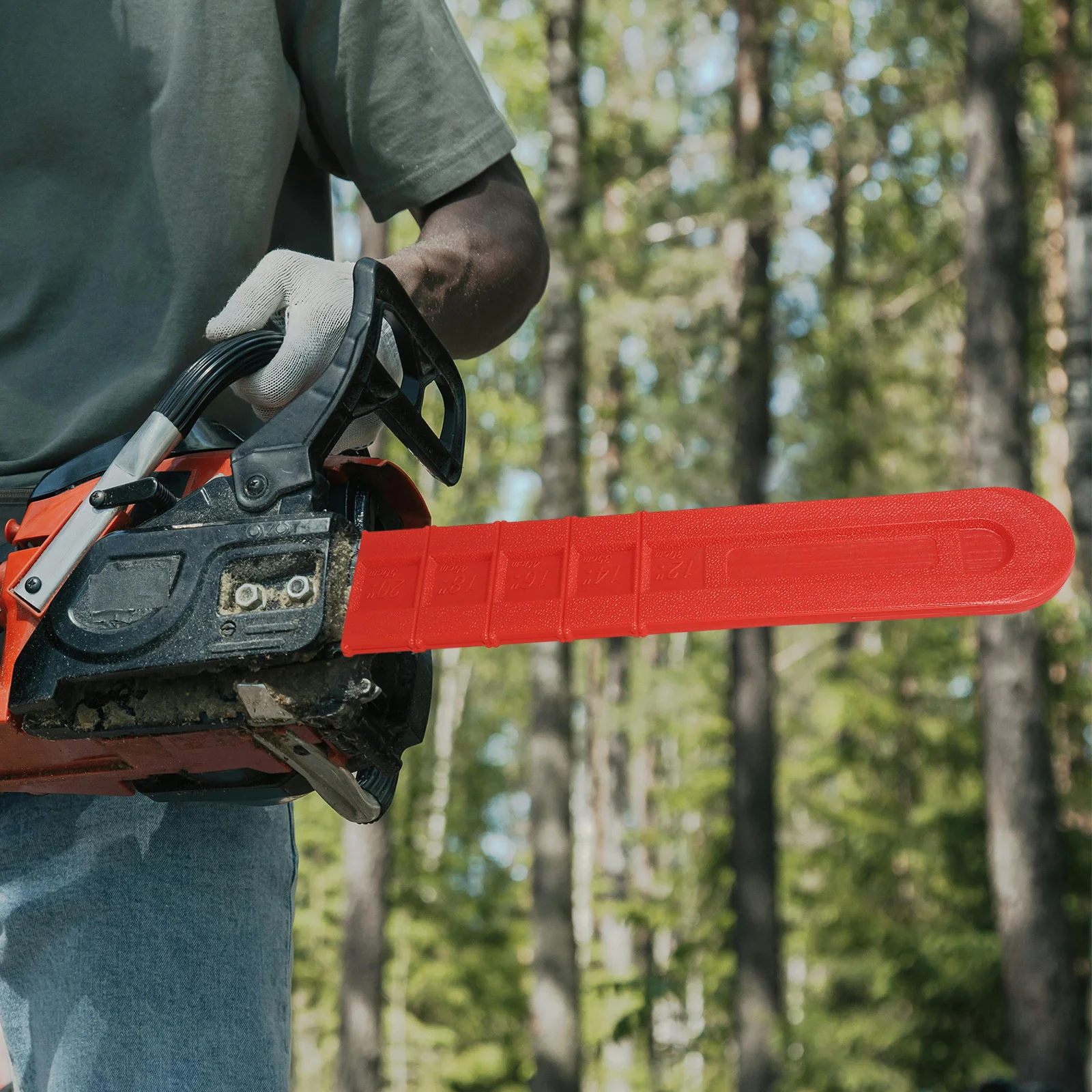 2 قطعة غطاء شريط المنشار سلسلة المنشار Scabbard الحرس واقية كم أجزاء بلاستيكية المضادة للخدش إكسسوارات الحديقة استبدال