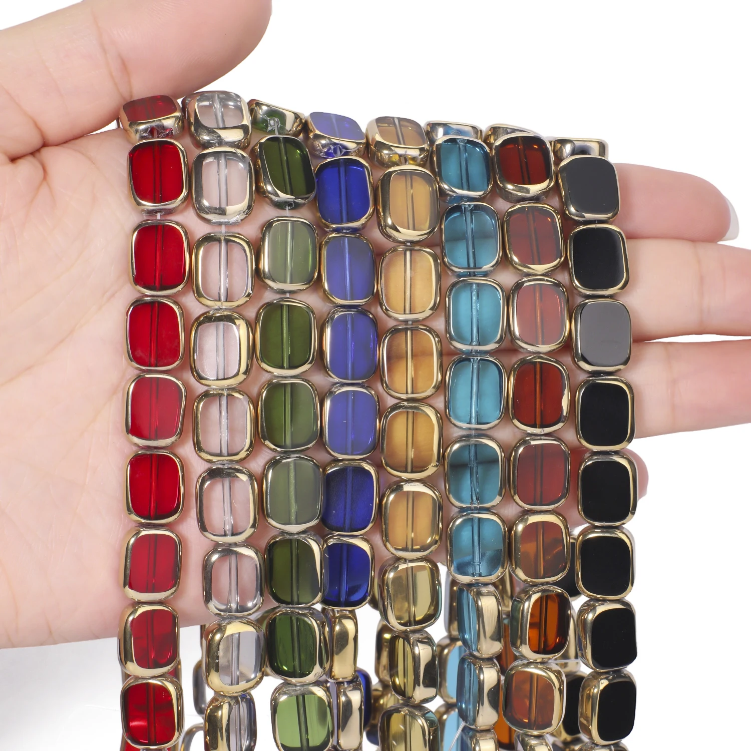 ลูกปัดแก้วทรงสี่เหลี่ยมผืนผ้าข - Seed Bead Tube บทวิจารณ์และราคา