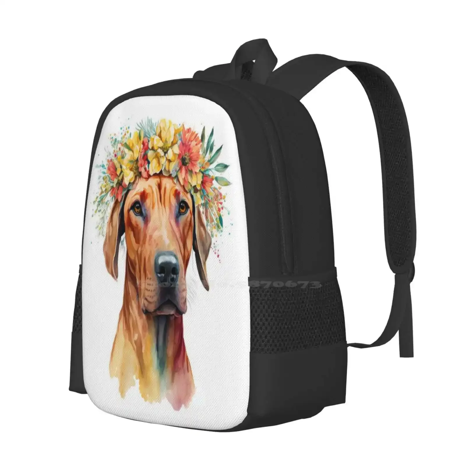 الأصلي الأزهار تاج المائية الروديسي Ridgeback رائجة البيع المدرسية على ظهره حقائب الموضة الروديسية Ridgeback أمي روديسيا #2