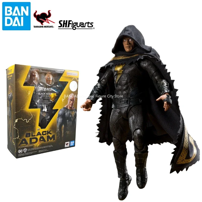 

В наличии: Оригинальная фигурка Black Adam из серии Bandai SHF American, модель-кукла, коллекционная игрушка, подарок