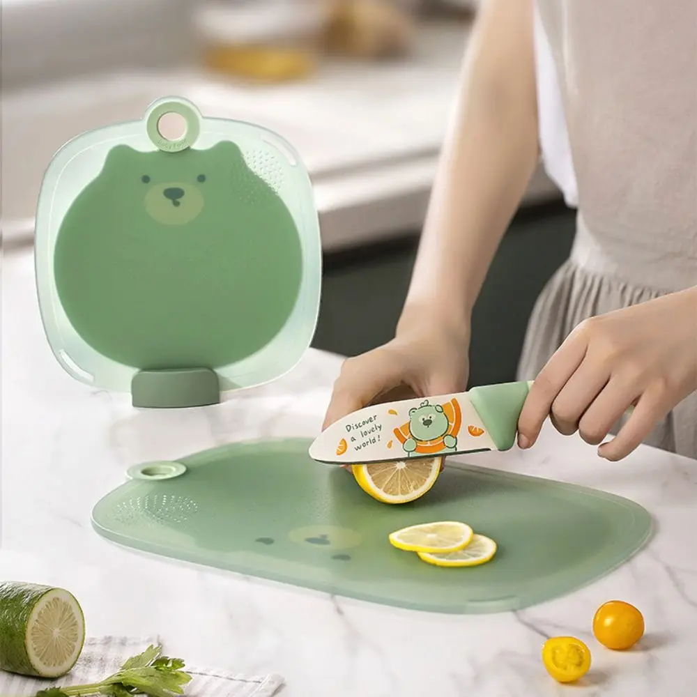 

Single Sided Kitchen Chopping Board Non Slip Cartoon Fruit Cutting Board Portable Multi Functional Food Cutting Mat Vegetables