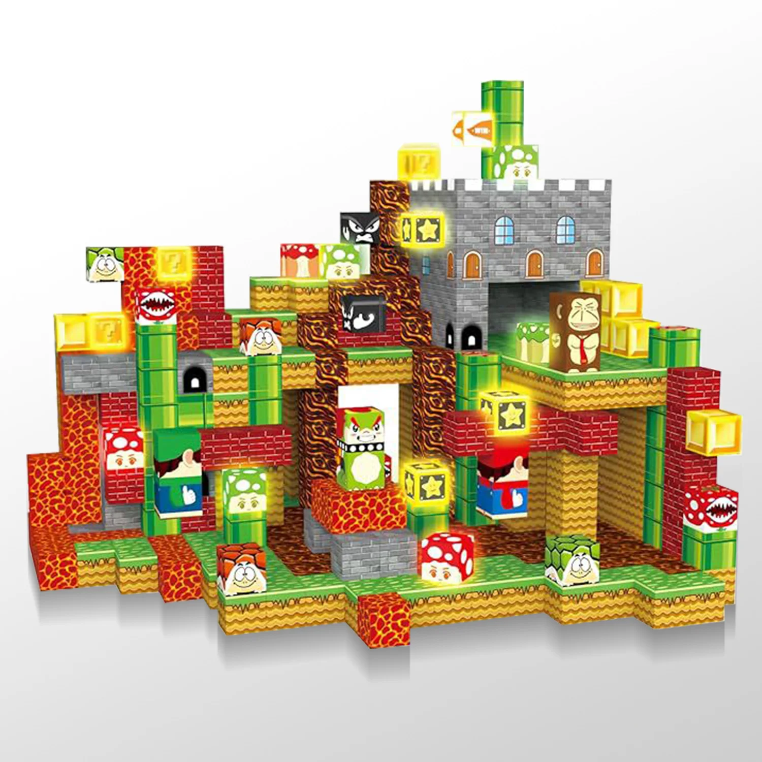 

STEM Montessori Sensory Cubes for Toddlers Children's magnetic building blocks toys Dream world creative birthday gifts