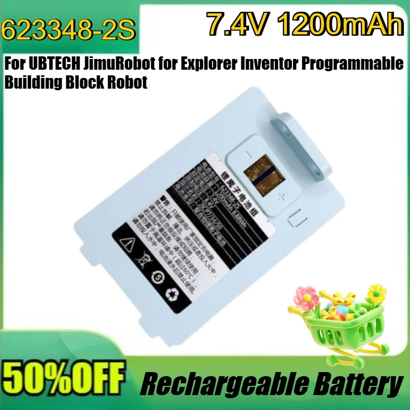 

New 623348-2S 7.4V 1200mAh for UBTECH JimuRobot for Explorer Inventor Programmable Building Block Robot