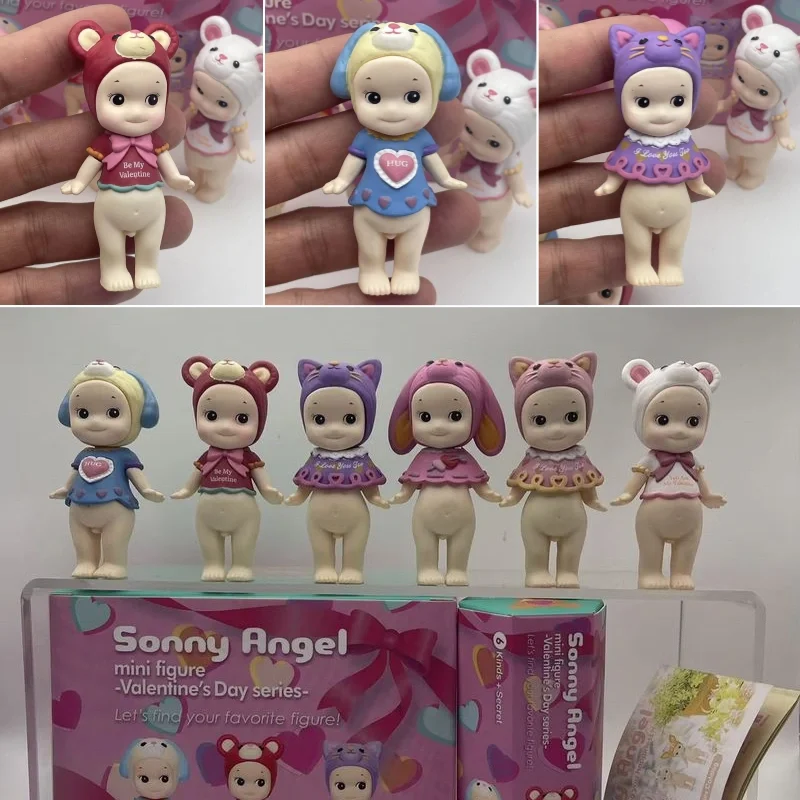 

В наличии Sonny Angel, серия ко Дню святого Валентина, мини-фигурка, слепая коробка, аниме-фигурки, украшения, милые куклы, фанаты, аниме, подарок на день рождения, игрушка