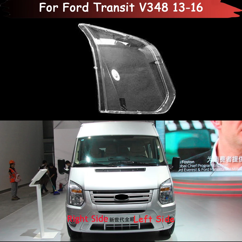 

For Ford Transit V348 2013 2014 2015 2016 Lamp Shade Headlamp Shell Transparent Lampshade Headlight Cover Lens Plexiglass