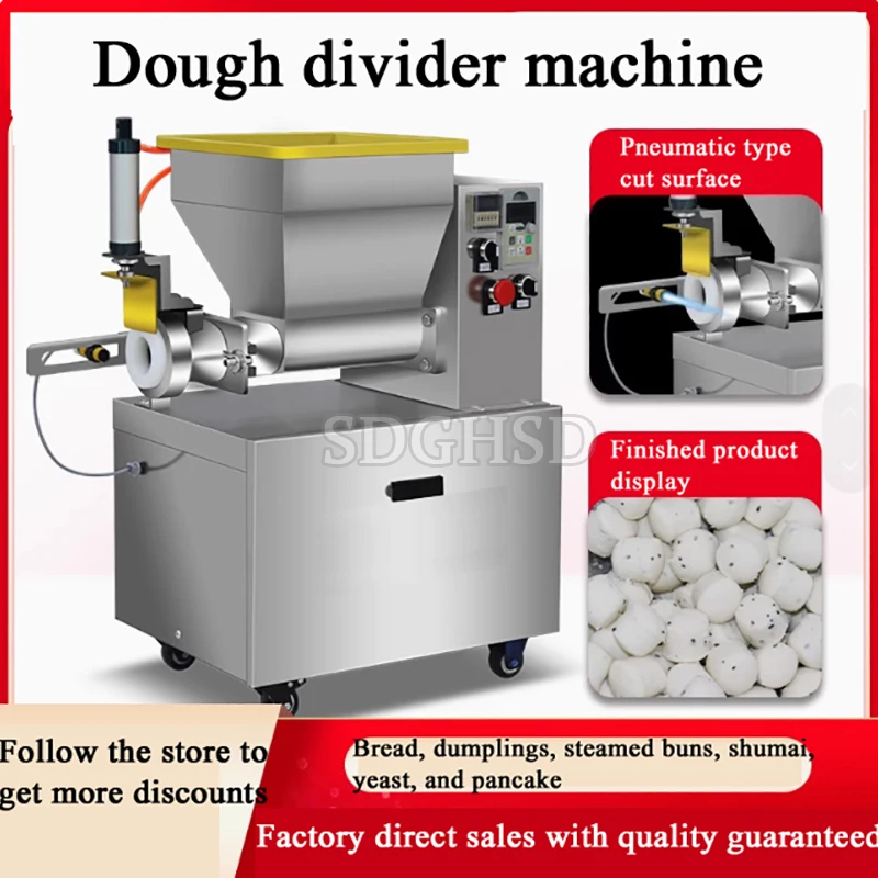 Automatic 1-500g Dough Divider Machine Commercial Small Dough Divider Rolling Maker Electric Dough Ball Cutting Cutter Maker