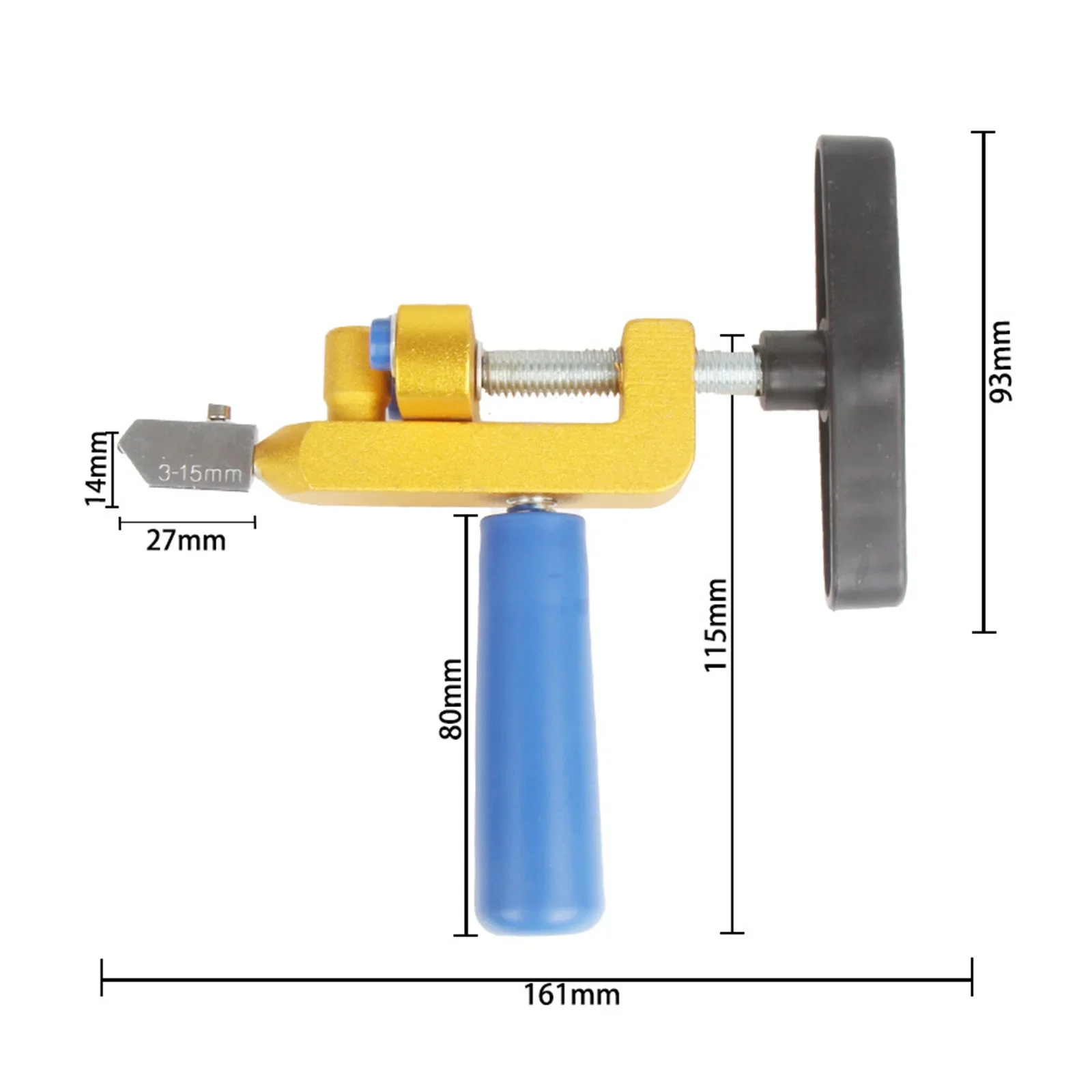 Cutting Tool for Glass Ceramics Tile Etc Perfect and Quick Hold- Cutter Opener Tile Integrated Widely Used Easy To Use