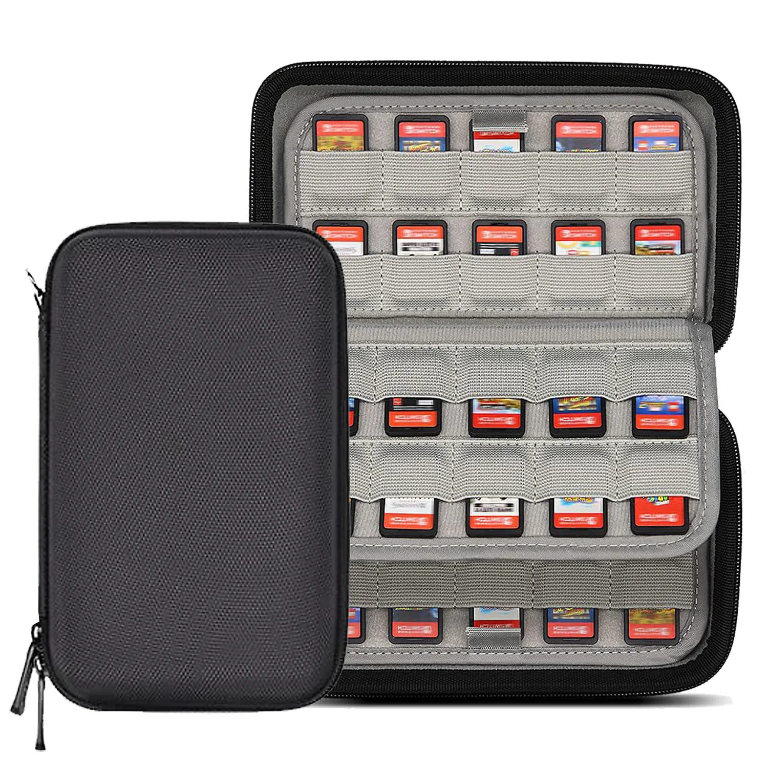 80 Game Case Memory Card Holder Storage Bag Carrying Pouch Organizer for Nintendo Switch/Vita /SD Card Cartridge
