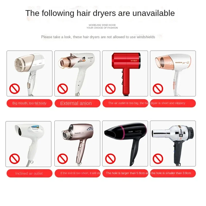 Universal Hair Dryer Diffuser Hair Styling Curl Dryer Diffuser Hairdressing Blower Styling Tools Adjustable Blower Wind Covers