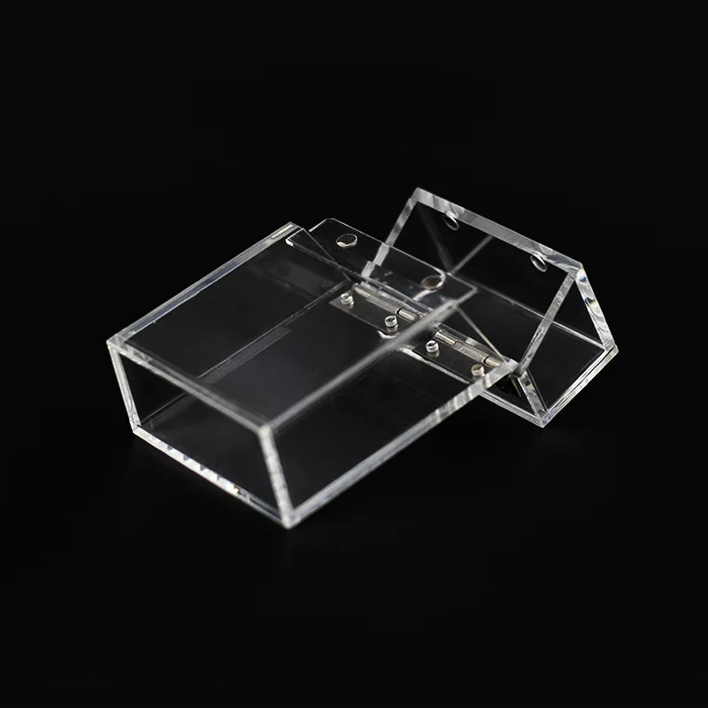 Acrylic Cigarette Case Box Transparent Thick Lighter Case Box Cigarette Cigar Tobacco Holder Pocket Storage Case Box Container