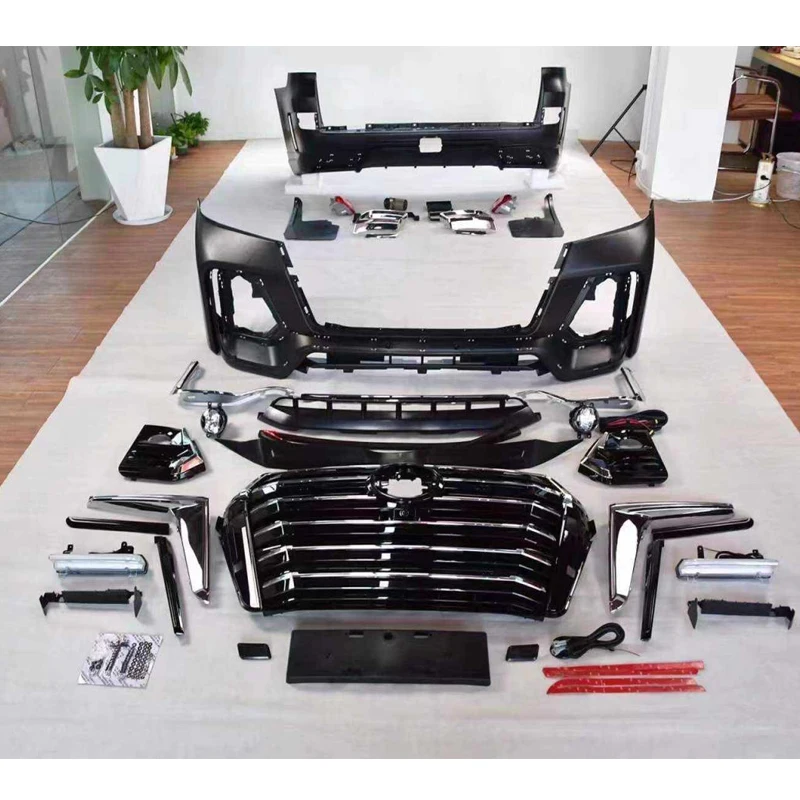 

Hot Sale New Condition Body Kit with Rear and Front Bumper Grille Cut-Outs for Fog Light for Land Cruiser 2016+