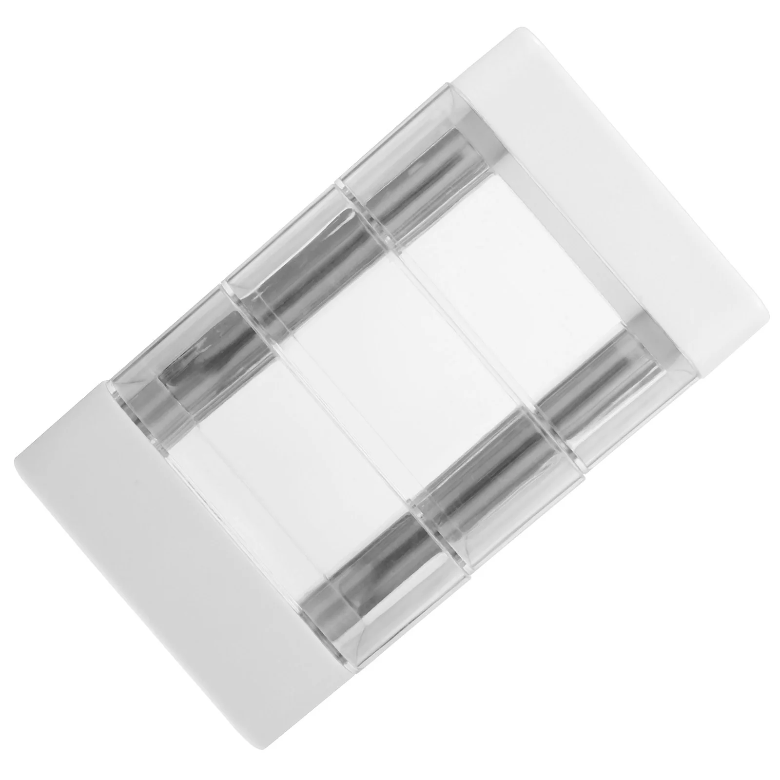 

Storage Box 4-layer Transparent Jewelry Organizer White Desktop Holder for Earrings Necklaces Hairpins Accessories