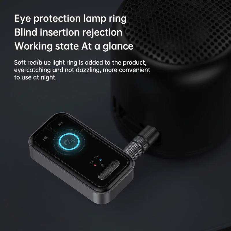 Bluetooth 5.3 Adapter Sender Empfänger Kabelloser Audio-Adapter für Auto Musik Kopfhörer Lautsprecher AUX Audio-Adapter mit 3,5mm Anschluss – Detail 6