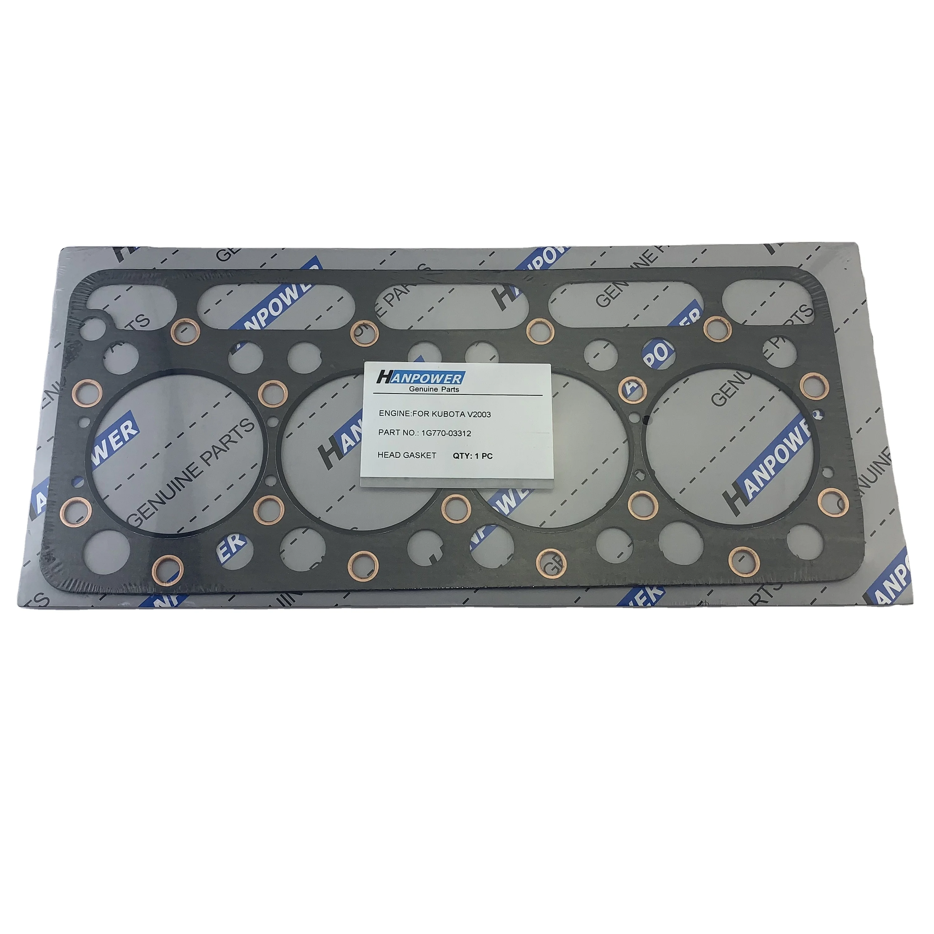 1G770-03312 For Kubota Bobcat V2003 V2003E V2003T V2203M V2203DI 4D83 Engine Cylinder Head Gasket With Graphite Material