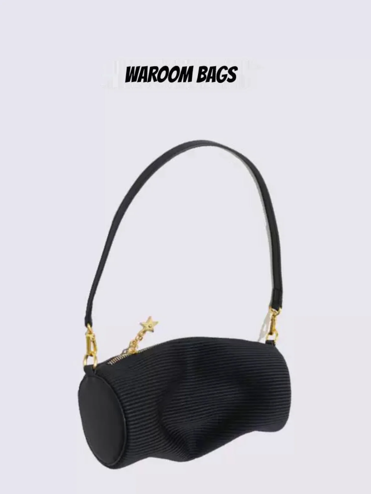 

Сумка-кроссбоди Carbon Bla Folded Star Round Tube Bag для женщин, легкая, модная, в корейском стиле, на плечо/подмышку