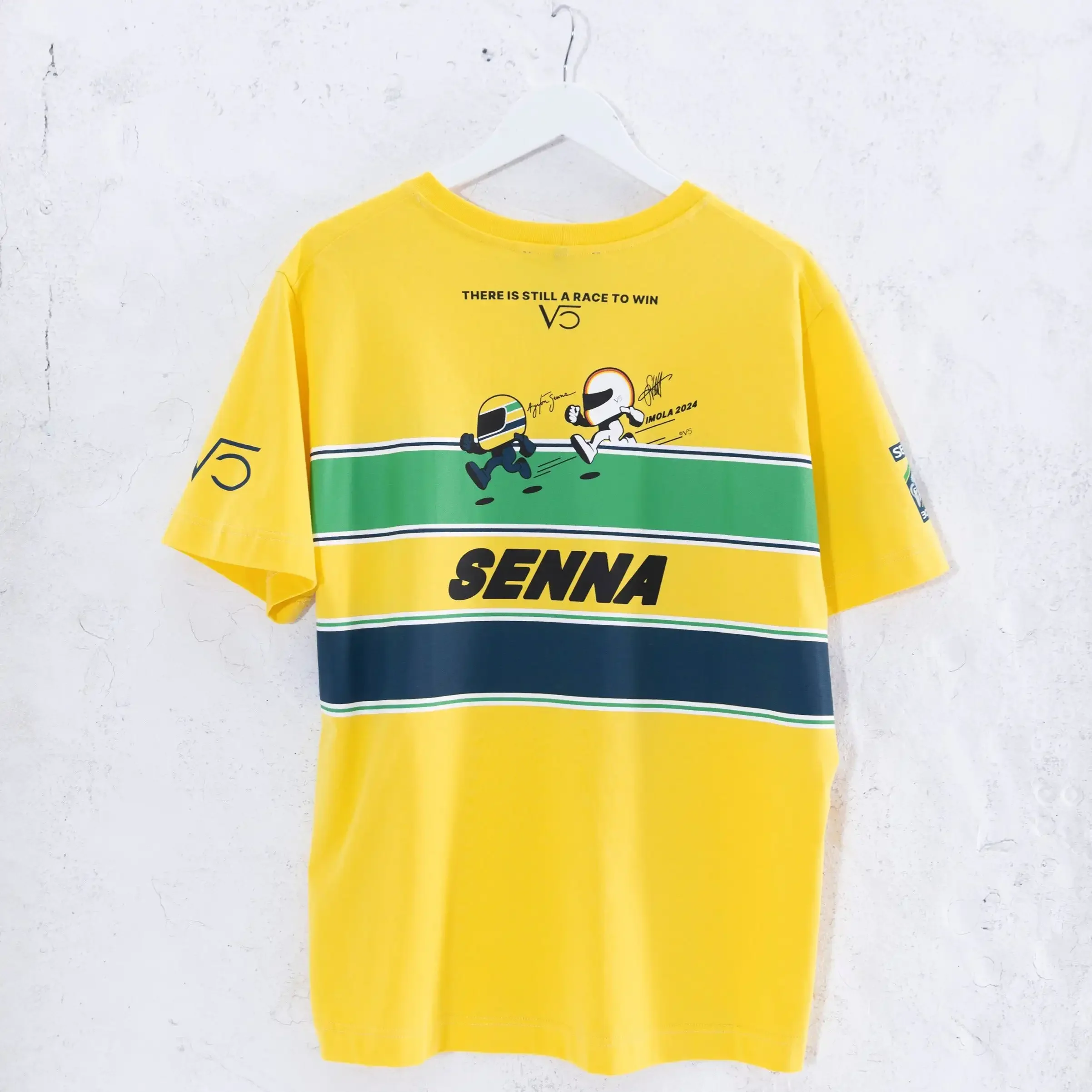 Sonsuza Senna T-shirt 2024 yaz moda erkek tişört rahat Ayrton Senna brezilyalı formülü bir efsane T-shirt grafik