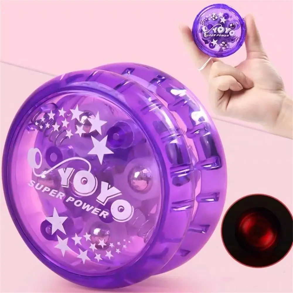 Yo-yo à grande vitesse avec lumière LED clignotante pour enfant, jouet de divertissement, jeu de réflexion