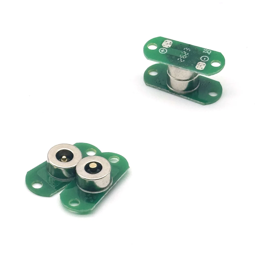 1Sets 1Pcs With installation holes Waterproof Magnetic Pogo Pin Connector 3A  Male Female Spring Loaded DC Power Socket