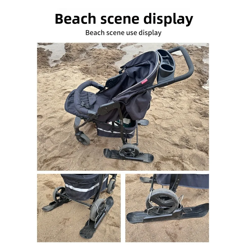 

Scooter Winter Snow Sledge Board for Walkers Balance Cycling Balance Cycling Snow Ski Set Cycling Snowboard Ski Kit Portable