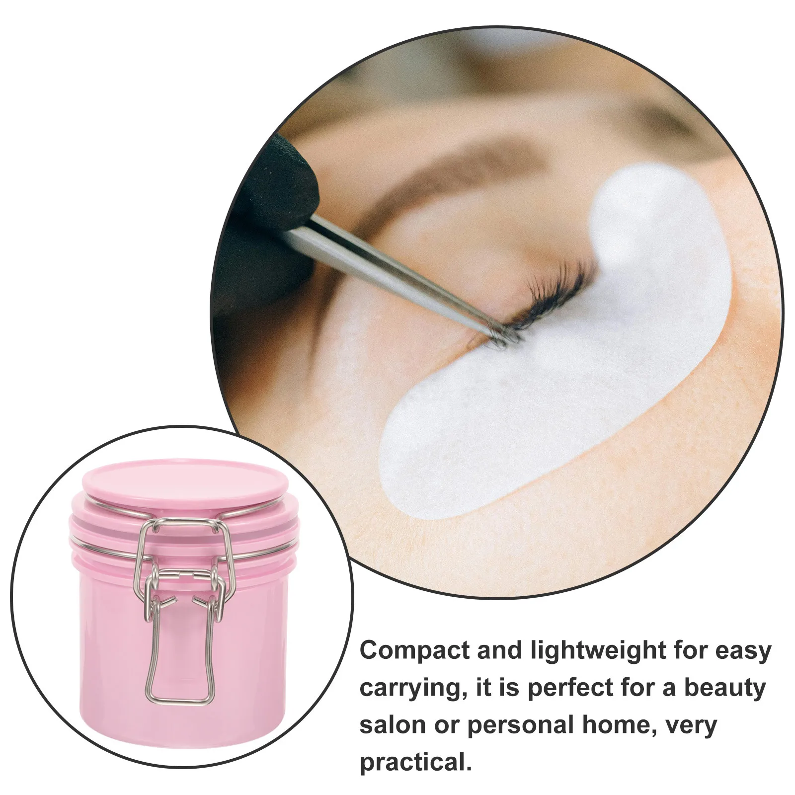 

Eyelash Glue Storage Tank Large Capacity Leak Proof Lash Adhesive Container For Salon Home Use Eyelash Glue Jar Holder