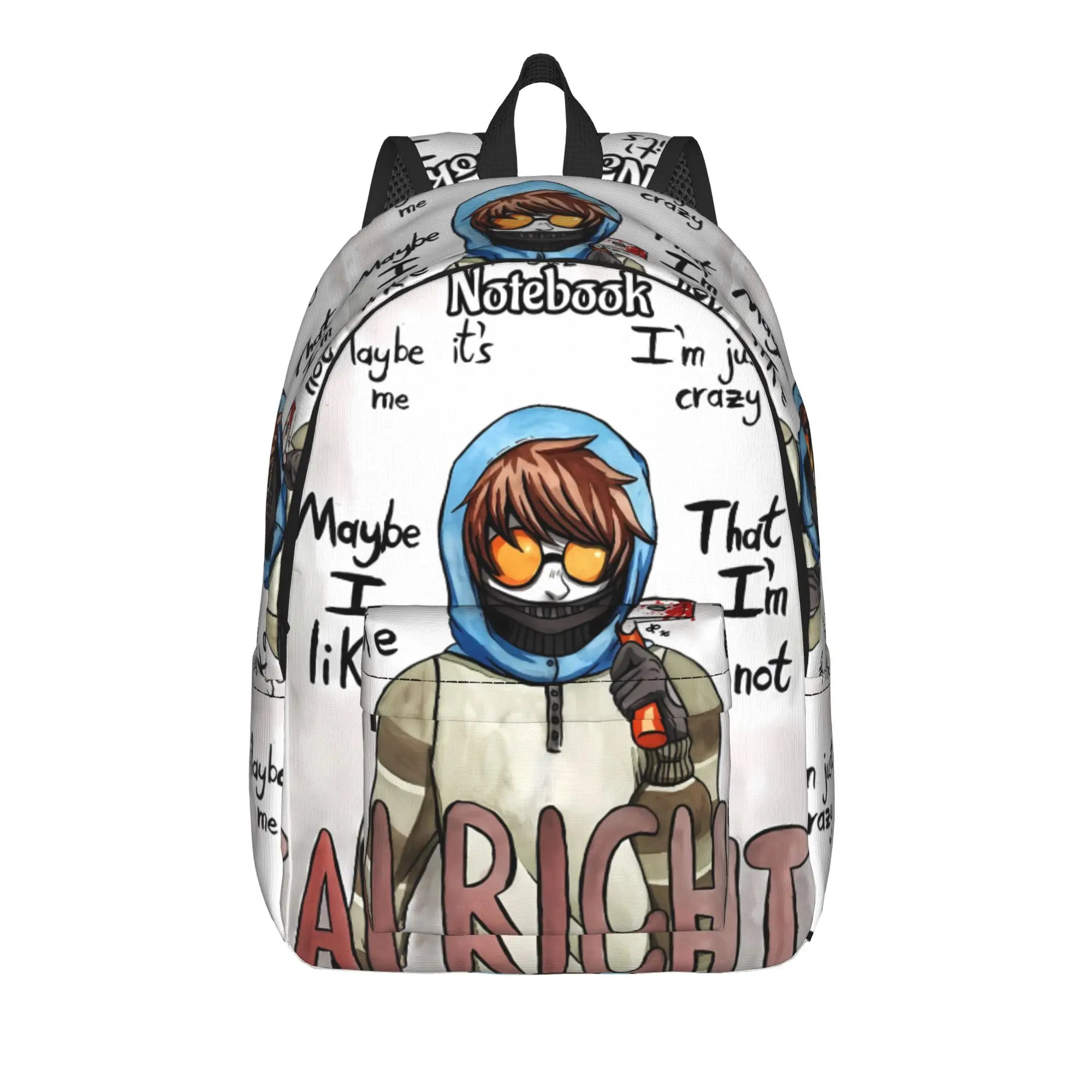 Ticci Toby Backpack Creepypasta Cool Backpacks Unisex Travel Print School Bags Colorful Rucksack