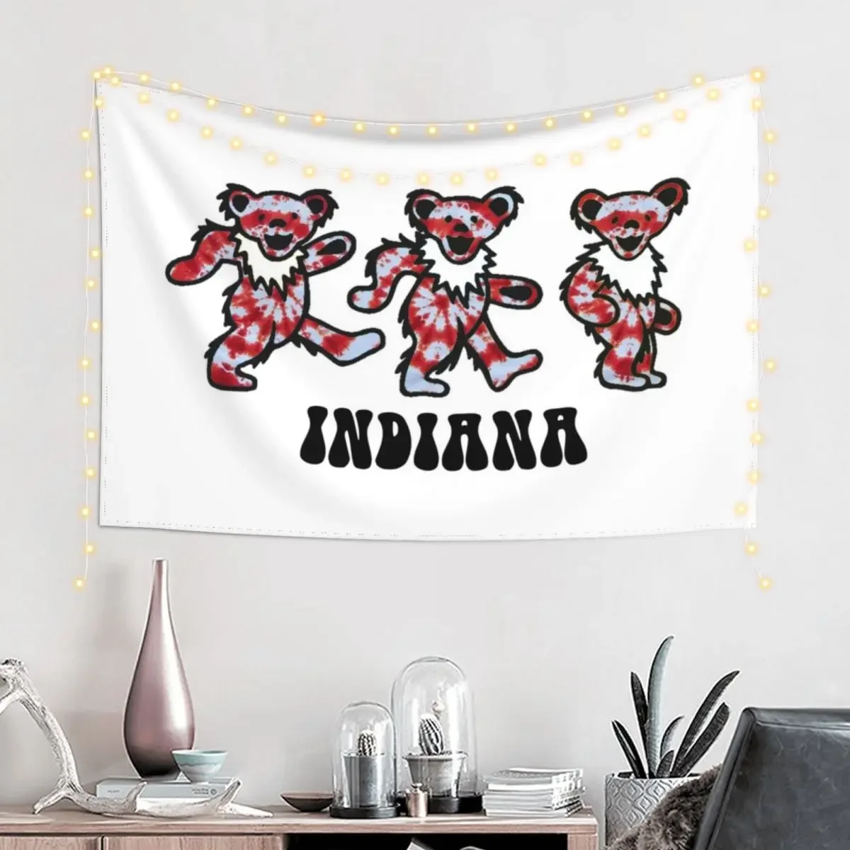 Indiana Bears Tapestry Bedroom Decorations Cute Room Things Custom Tapestry