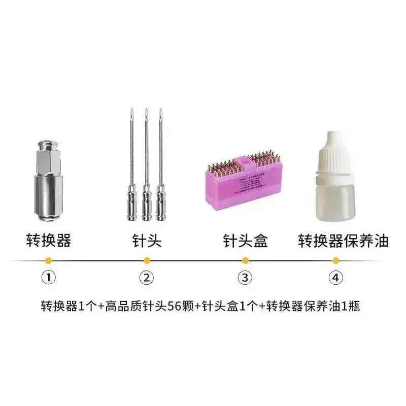 Animal universal interchangeable needle head, household row needle semi-automatic adjustable syringe B