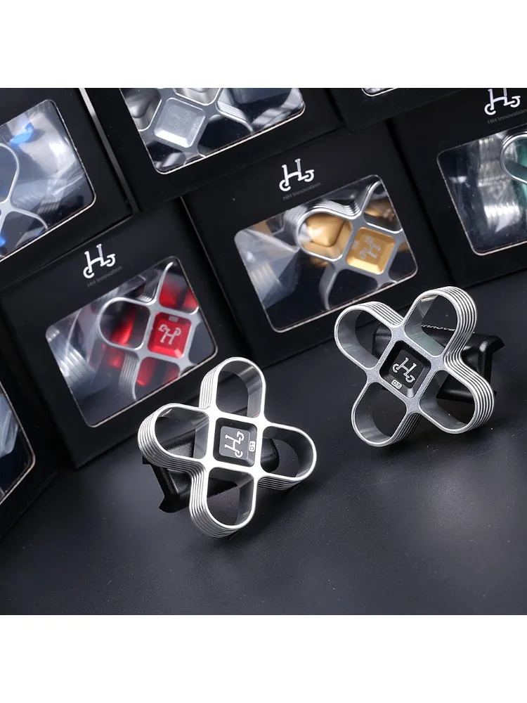AliExpress HH Innovation For Brompton Folding Bike Titanium Alloy C buckle Rotating handle DT Two Color Series