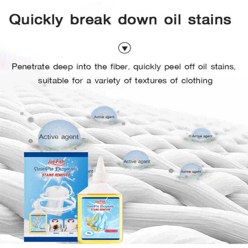 

Оченьэффективный ферментный очиститель для короткого желтого цвета на одежде