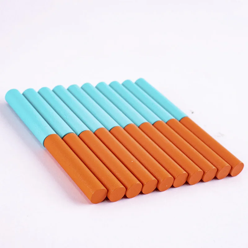 أطفال مونتيسوري أرقام الأصابع الخشبية العد عصا النخيل الرياضيات لعبة الأطفال عد ألعاب تعليمية الصغار لعبة الذكاء #6